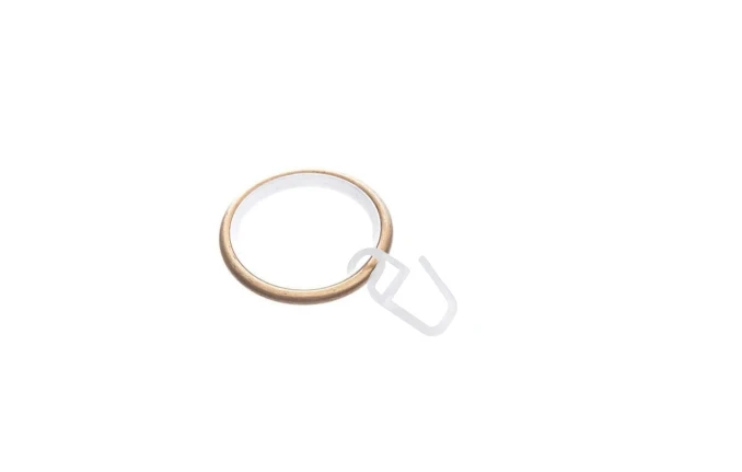 Leise Gardinenringe mit Faltenhaken 25 mm