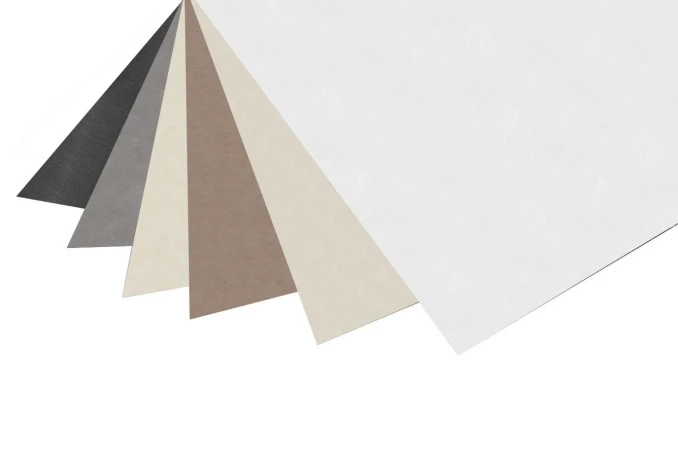 Mustertafel der Rollostoffe