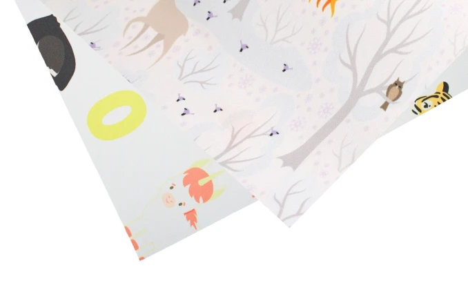 Mustertafel der Rollostoffe